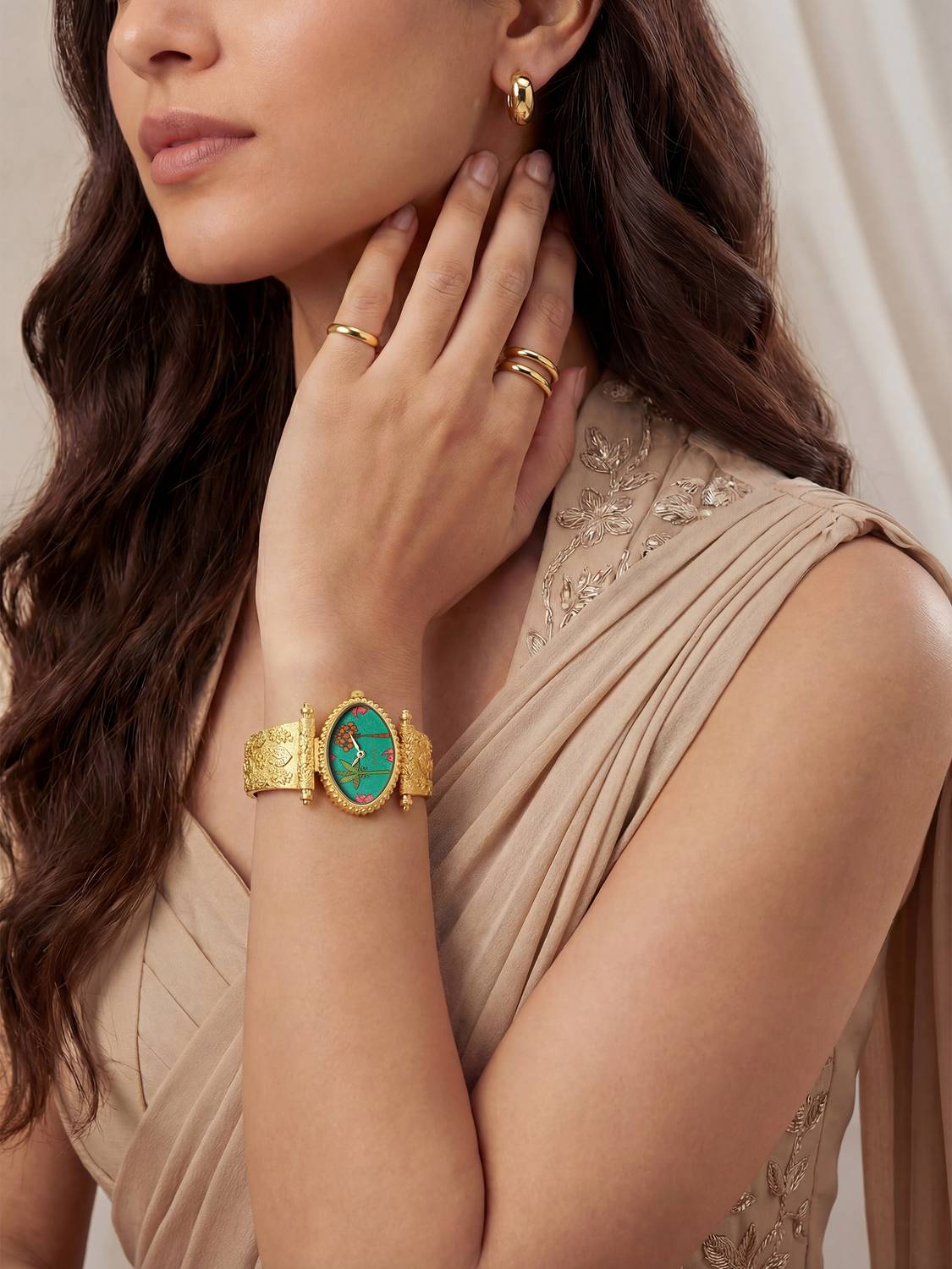 Titan Raga Crystal Studded