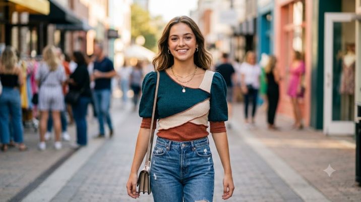 stylish girl tops fashion