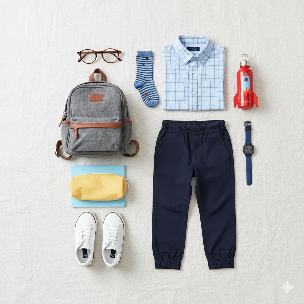 Children’s Smart Work-Style Flat Lay Outfit