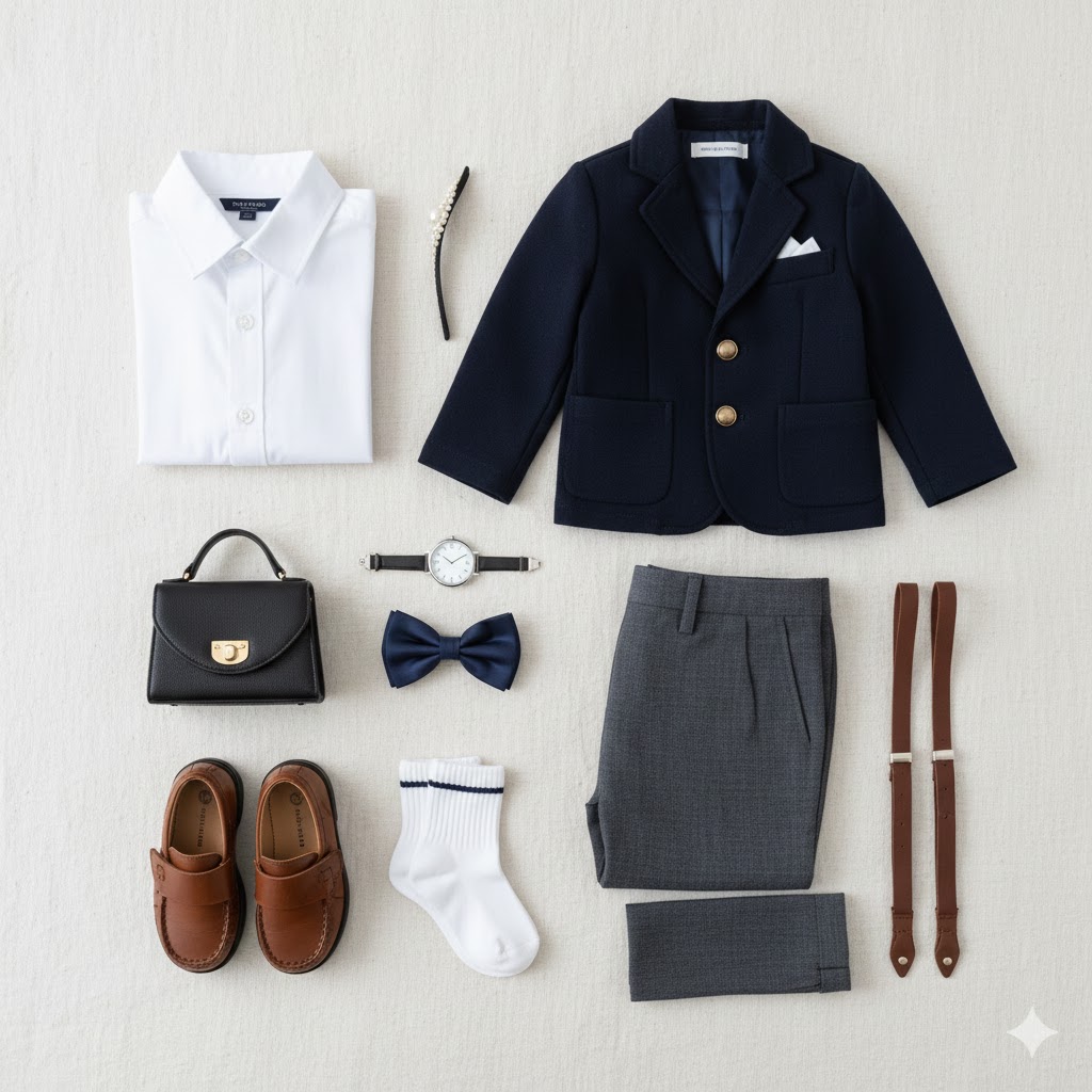 Smart Children’s Formal Outfit Flat Lay Inspiration