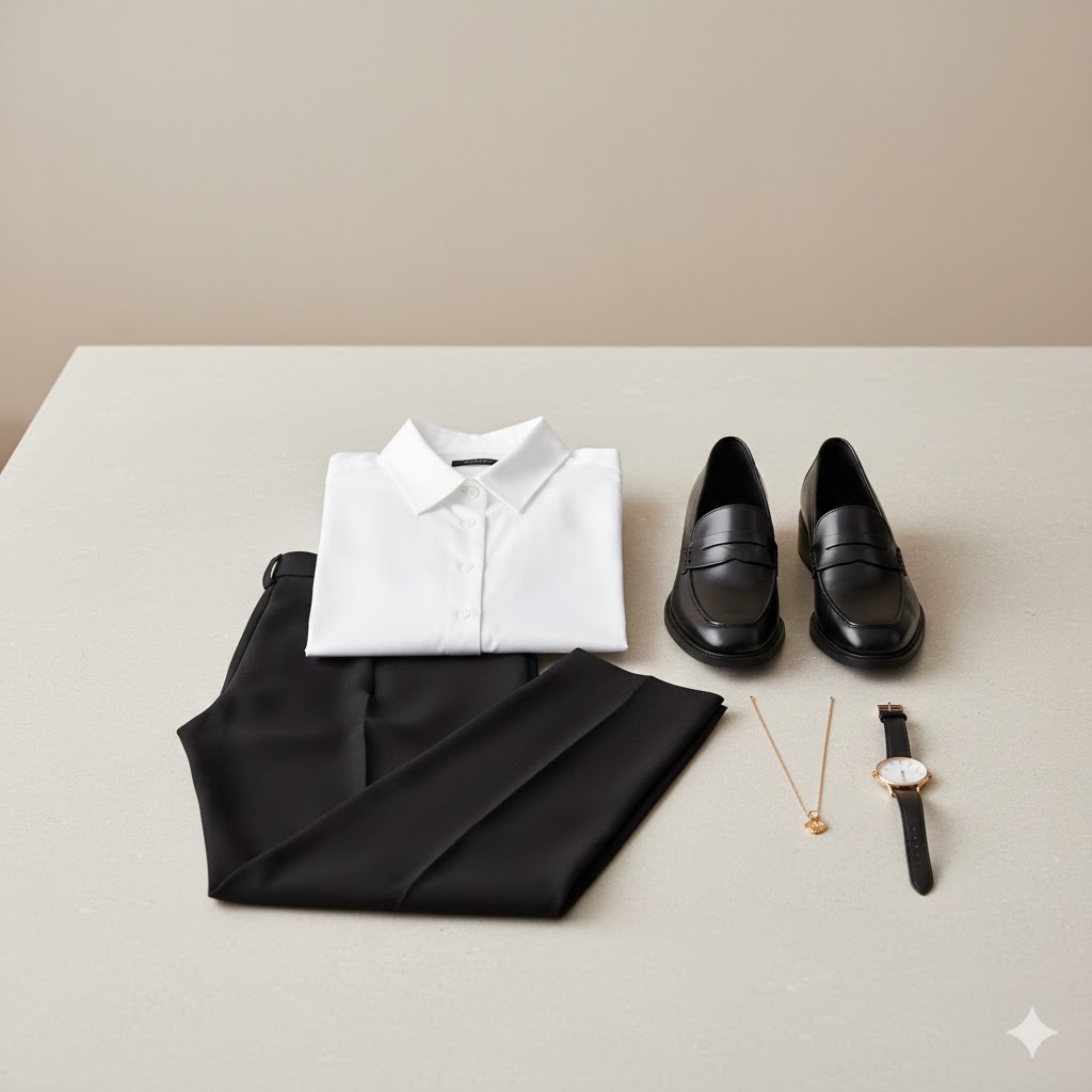 Timeless Minimal Wardrobe Outfit