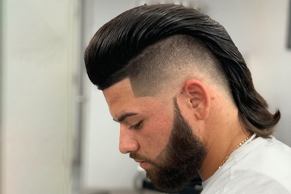 Mullet with Skin Fade