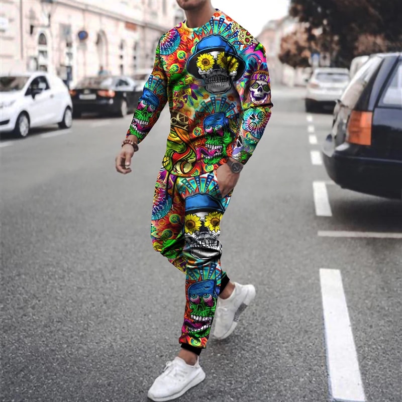 2022 Fashion Men's Clothing Tracksuit Sets Long sleeved Oversized Casual T shirt Sportswear Men Hoodie Two piece Sweatshirt Suit|Men's Sets| - AliExpress