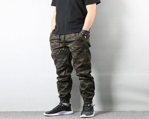 American Street Style Fashion Men's Jeans Jogger Pants Camouflage Cargo Pants Men Military Army