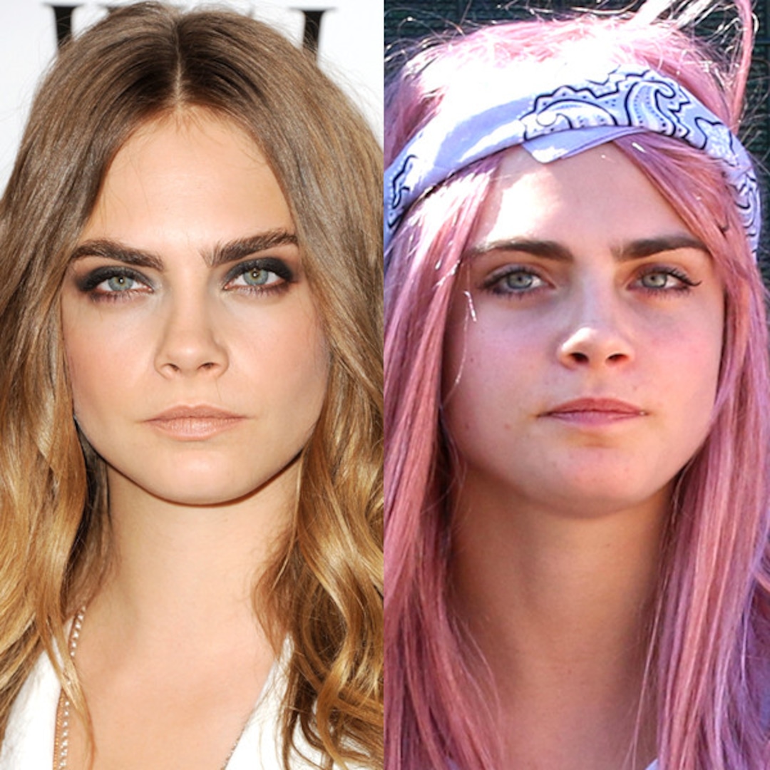 Cara Delevingne Debuts Pink HairBut Is It a Wig? - E! Online