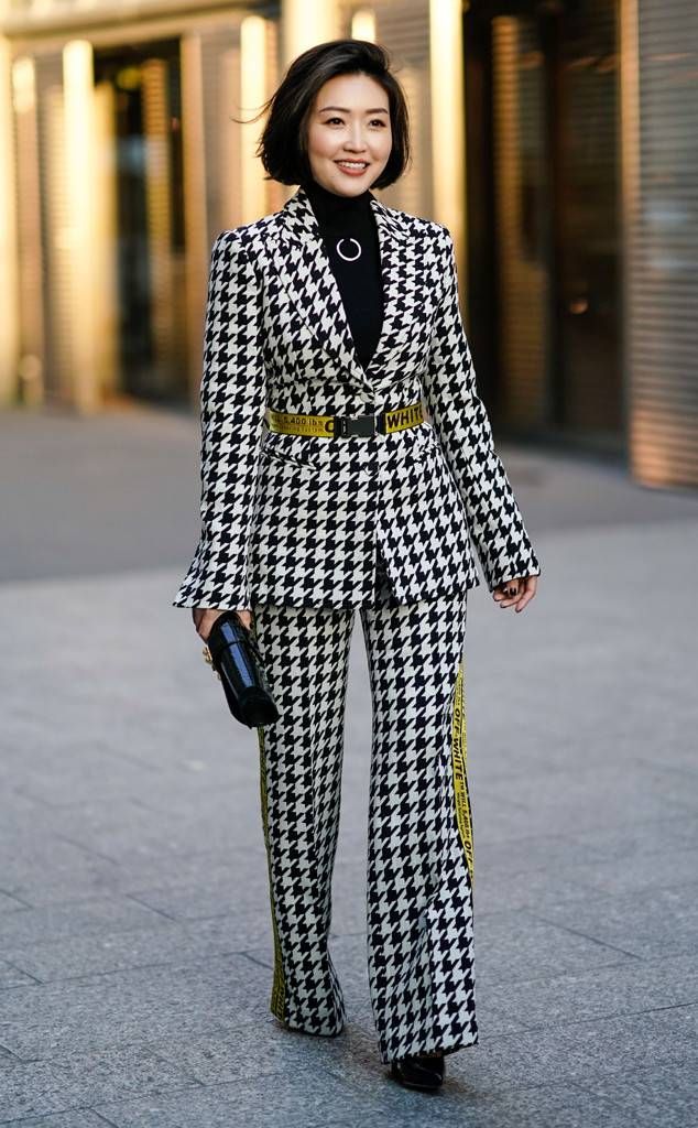 Haute Houndstooth from The Best Street Style From Fashion Week Fall 2019 |  Cool street fashion, Fashion, Italian fashion street
