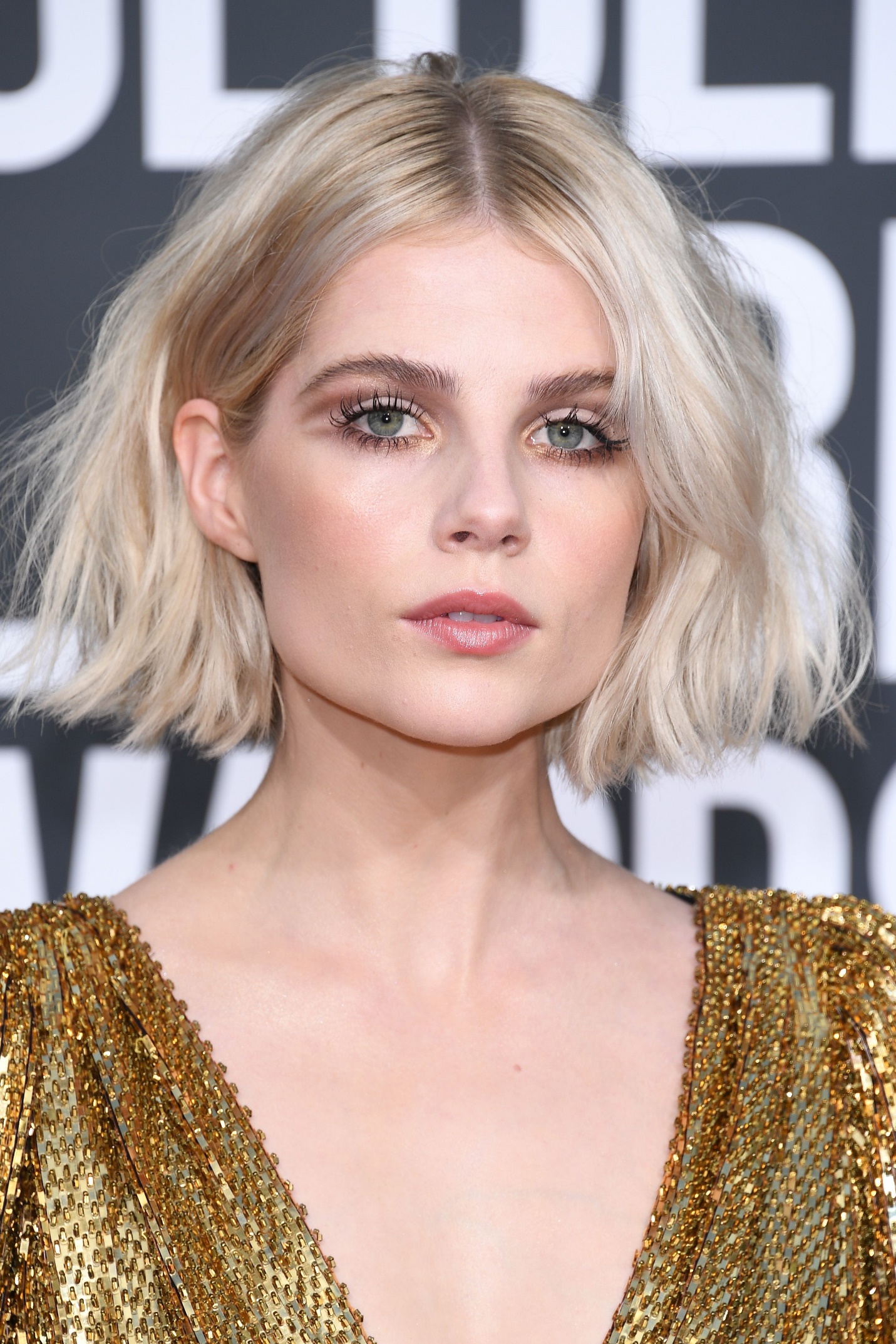 Lucy Boynton's copper red bob feels beautifully autumnal