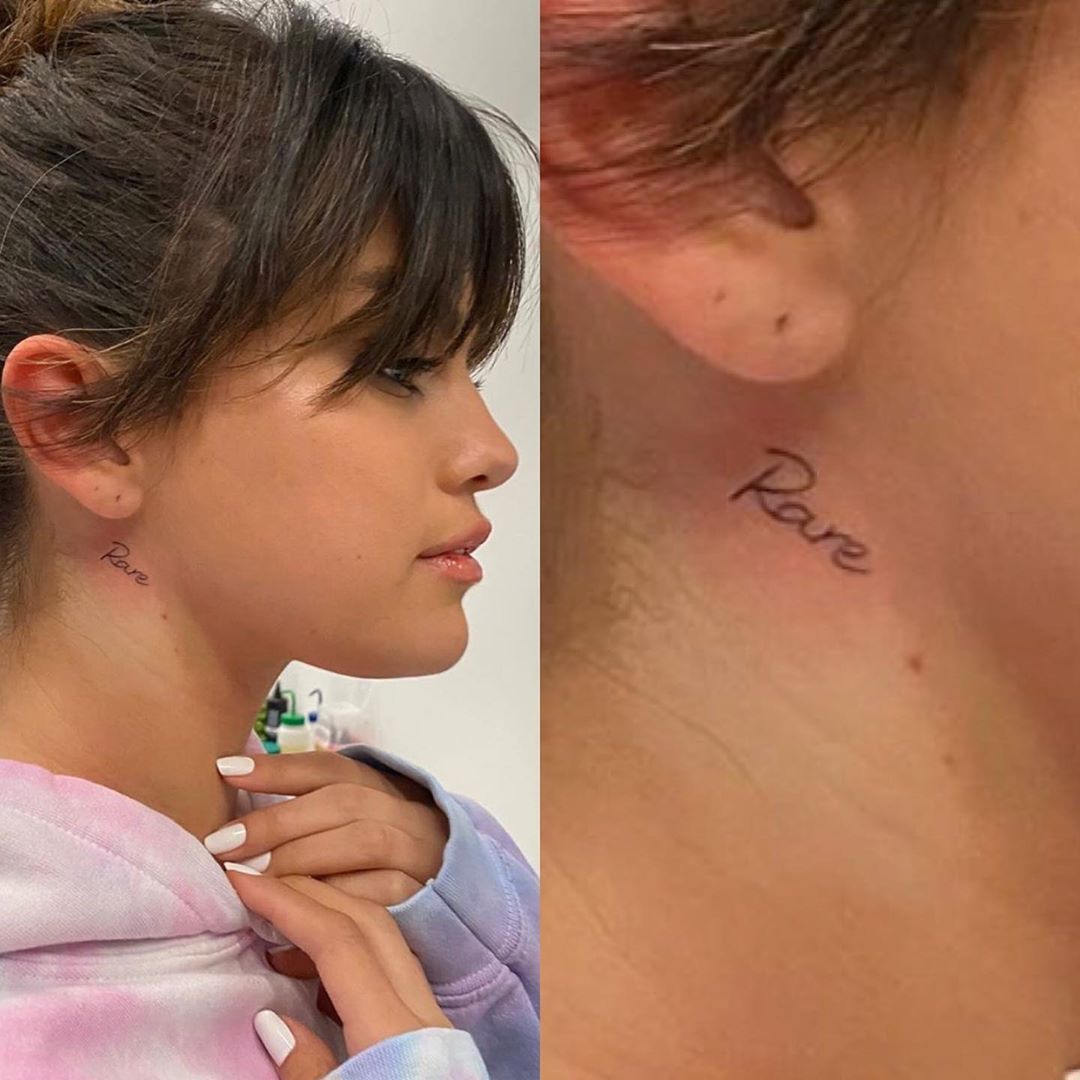 Selena Gomezs Rare tattoo